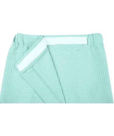 Sunshinemall Women's Waffle Spa Towel Robe | Adjustable Closure | Quick Dry Lightweight Cover Up | Green | Large-X-Large - Buy Online on GoSupps.com