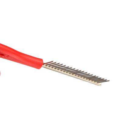 Lukis Stainless Steel Dog & Cat Comb - Coarse Teeth Grooming Tool | Red - Ideal for International Shipping - Buy Online on GoSupps.com