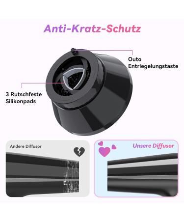 IREAL Universal Hair Diffuser - Foldable Attachment for Curly & Wavy Hair | Compatible with 1.65-3.14 Inch Hairdryers - Buy Online on GoSupps.com