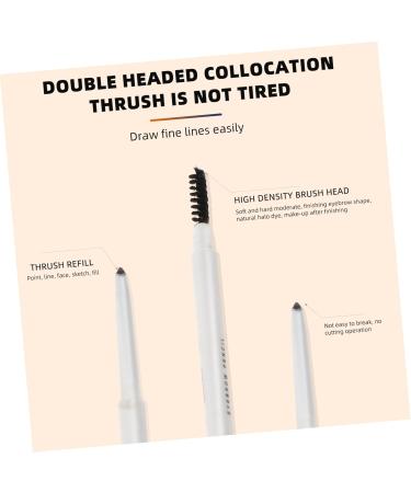 HAPINARY 2pcs Eyebrow Pencil Brown Waterproof Brow Pencil Eyebrow Makeup Pen Brow Pen Brush - Buy Online on GoSupps.com