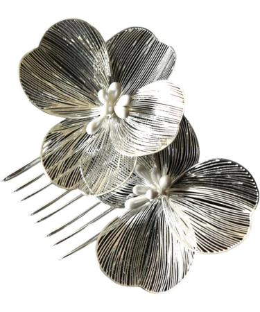 New 2025 Fashion Wedding Hair Combs Alloy Flower Women Hairpin Clips Birthday Party Headpiece Bridesmaid Hairwear Jewelry Fashion Accessories Creative Gift - Buy Online on GoSupps.com