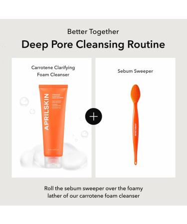 Aprilskin Pore Cleansing Facial Silicone Brush | Blackhead Removal & Gentle Exfoliation | Deep Pore Cleaning Massager for Radiant Skin - Buy Online on GoSupps.com