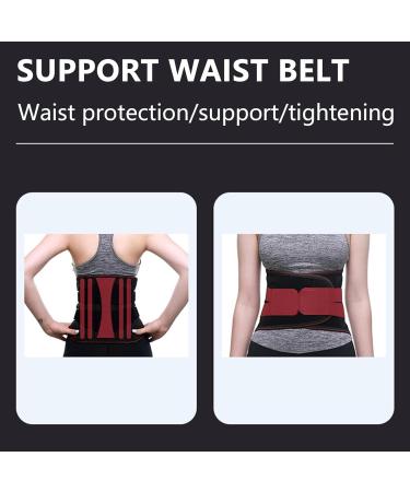 Lumbar Support Belt - Self-Heating Lumbar Support Braces | Compression Belt Adjustable Waist Protector Belt for Herniated Disc and Scoliosis - Buy Online on GoSupps.com