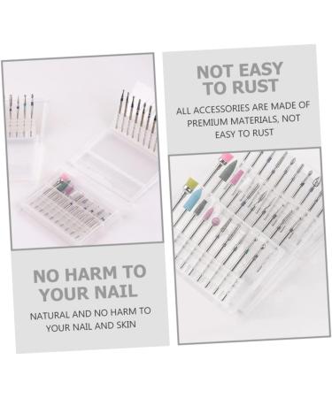 minkissy 3 Sets Nail Polisher Nail Drills for Acrylic Nails Professional Manicure Nail Drill Bits Power Tools Manicure Trimming Polishing Heads Efficient Alloy Tungsten Steel Tapa - Buy Online on GoSupps.com