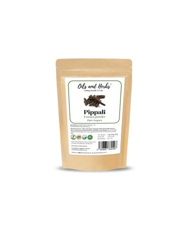 High Strength Pippali Mool Extract Powder 4:1 (Piper longum) - No Fillers and Binders (100 gm)
