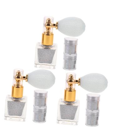 Beavorty 3 Sets Glitter Powder Face Paint Makeup Cosmetic Shimmer Hair Glitter Spray Highlight Dusting As Shown 1x3pcs 7.4X6.8CMx3pcs