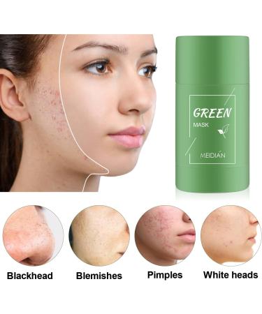 Green Tea Clay Stick Mask Deep Cleansing Smearing Clay Mask Green Tea Solid Mask Blackhead Remover Mask Improves Skin for All Skin Types Men Women - Buy Online on GoSupps.com