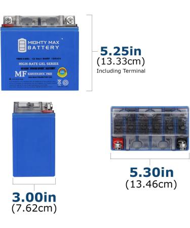 Mighty Max Battery YB9A-A 12V 9AH Gel Replacement Battery - Compatible with UBC42510 & Upg UB9A-A | International Shipping Available - Buy Online on GoSupps.com