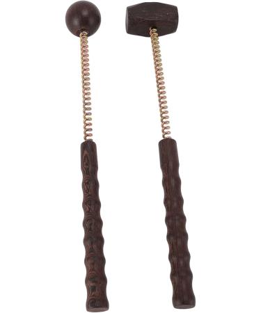 Filfeel Massage Ball Hammer - Portable Manual Massage Device for Back & Shoulder Muscle Relief | Wood Massage Hammer with Spring Grip - Buy Online on GoSupps.com