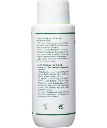 Aloe Vera from Canarias cosmetics - Aloe-herbal Cockail cleansing lotion and tonic 400 ml  - Buy Online on GoSupps.com