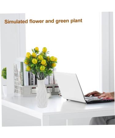 ADOCARN 4pcs Plastic Lemon Branch Fake Lemons Fake Lemon Branches Fake Lemon Tree Stems Artificial Lemon Stem Fake Fruit Branches Artificial Lemon Tree Stem Yellow Home Decor Bundle Orange - Buy Online on GoSupps.com