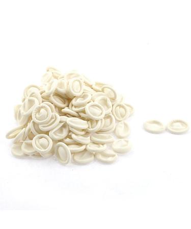 Ruilogod Latex Elastic Fingertip Cot Cover Protector Shield 120pcs off white