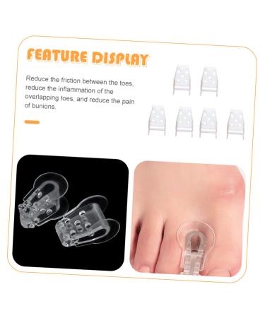 FOMIYES 3 Pairs Toe Splitter Nail Tool Thumb Splint Nail Protector Toe Dividers Valgus Correct Bunion Protector Foot Separator Toe Spacers for Feet Foot Toe Separator Man Sebs Stretcher - Buy Online on GoSupps.com