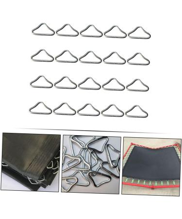 BIUDECO 22pcs Special Ring for Trampoline Outdoor Trampoline Metal Parts for Skywalker Trampoline Parts Metal Triangle Ring Buckle Connectors Trampoline Supplies Trampoline Buckle Rings L Silver 4.3X2.6CM - Buy Online on GoSupps.com