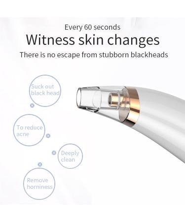 Pore Vacuum Blackhead Remover with 3 Suction Probes & Hairband - Facial Pore Cleaner for Acne, Blackheads & Whiteheads (White) - Buy Online on GoSupps.com