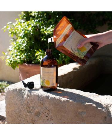 Durance Lemon & Mint Marseille Liquid Soap 500ml Paraben-Free Hand & Body Wash With Olive Oil & Red Rice Extract Vegan Friendly Shower Gel - Buy Online on GoSupps.com