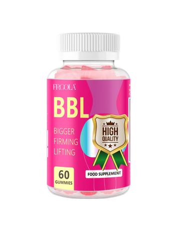 Frcola BBL Gummies Design for Women Health with Herbal Formula Strawberry Flavor 60 Counts