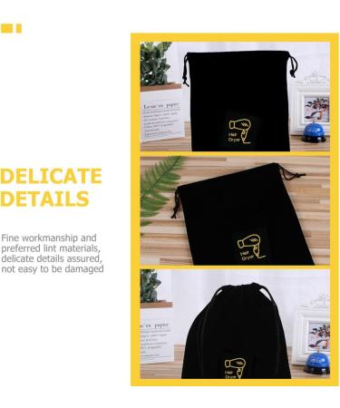 Cabilock 5pcs Hair Dryer Storage Bag Travel Hair Dryer Hair Dryer Travel Bag Hair Dryer Supplies Household 30X26X1CMx5pcs Blackx5pcs - Buy Online on GoSupps.com