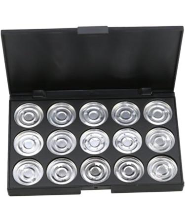 FOMIYES Empty Eyeshadow Palette 2pcs 15 Eyeshadow Empty Makeup Empty Cosmetic Eye Shadow Concealer Cosmetic Case Travel 1 count (Pack of 1) Silverx2pcs - Buy Online on GoSupps.com