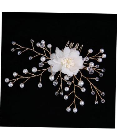 ifundom Pearl Headpiece Wedding Headpiece for Bride Rhinestone Hair Clips Rhinestone Headpiece Bridal Headpiece Bridal Hair Clip Pearl Tiara Pearl Hair Comb Crystal Bridesmaid Tiara Flower - Buy Online on GoSupps.com