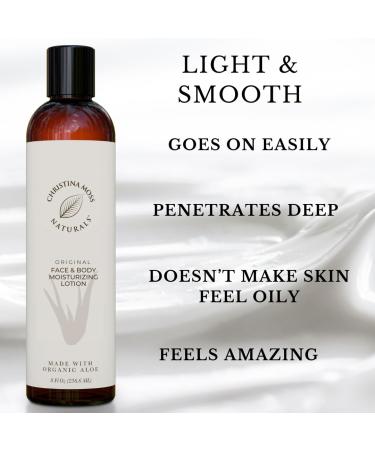Unscented Body Lotion for Dry Skin - Hydrating & Nourishing Plant-Based Formula | 8 oz - Soften Hands Feet Elbows & Body - Buy Online on GoSupps.com