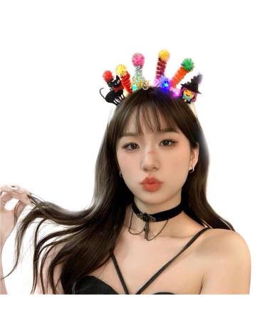 TQUXNGA Stem Halloween Headband Hairband Cosplay Costume Headpiece for All Age Festival Hair Decoration Witch