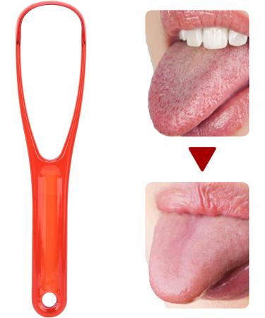 Buy Tongue Scraper - Red Hygiene Brush for Fresh Breath | Best Mouth Tongue Brush for Men & Women - Buy Online on GoSupps.com