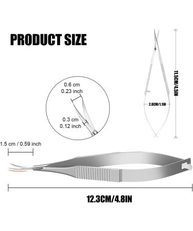 Cuticle Scissors Nail Scissors Curved Cuticle Scissors Professional Cuticle Scissors Extra Fine Curved Professional Precise Pointed Tip Grooming Kit for Eyebrow Eyelash Trim Nail and Dry Skin - Buy Online on GoSupps.com
