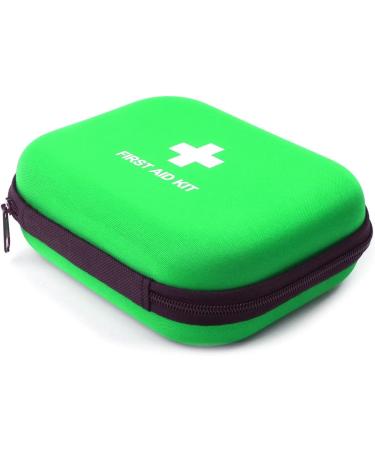 Jipemtra First Aid Hard Shell Case - Empty EVA Hard Red Medical Bag for Home, Camping & Outdoors - Green - Buy Online on GoSupps.com