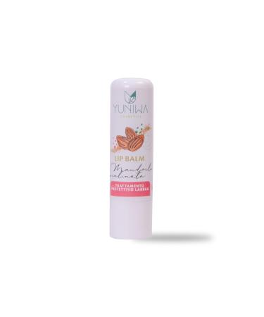 Yuniwa Protective Lip Balm - Praline Almond - Protective and Nourishing - With Natural Oils and Butters - Safe Food Flavoring - Moisturizes without Grease - 5 ml