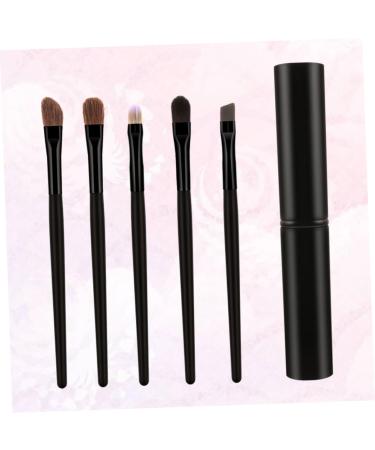 CANIGHT 5pcs Eyeshadow Brush with Case Blackriflecoffee Liner Brush for Eyes Eyeshadow Brush Kit - Buy Online on GoSupps.com