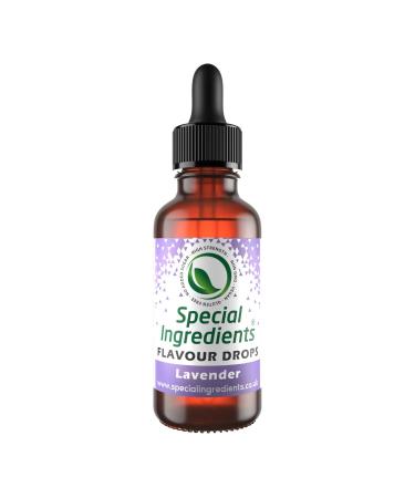 Lavender Flavour Drop 30ml Highly Concentrated Versatile Food Flavouring - Vegan Non GMO Gluten Free Lavender 30ml
