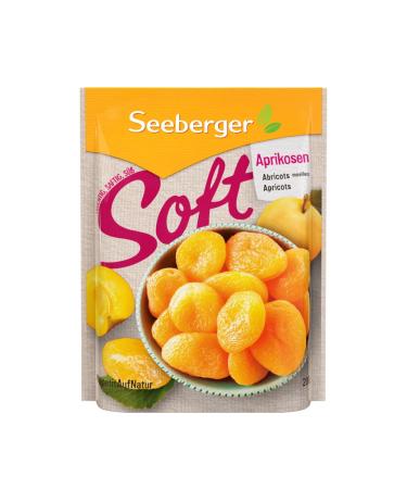 Seeberger Abricots moelleux : abricots d licieusement moelleux et tendres - texture douce et velout e - sans sucre ajout - s ch s - d noyaut s vegan (1 x 200 g) 200 g (Lot de 1)