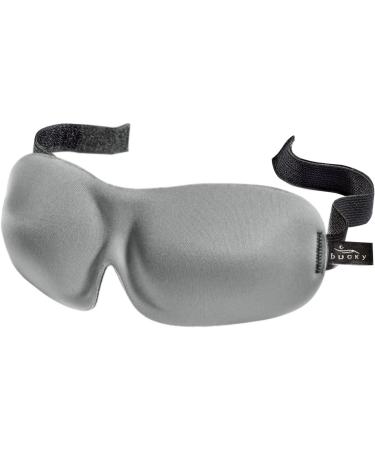 Buy 9.5" Solid Gray Unisex Adjustable Sleep Mask - Comfortable Travel Eye Mask for Better Sleep - International Shipping Available - Buy Online on GoSupps.com