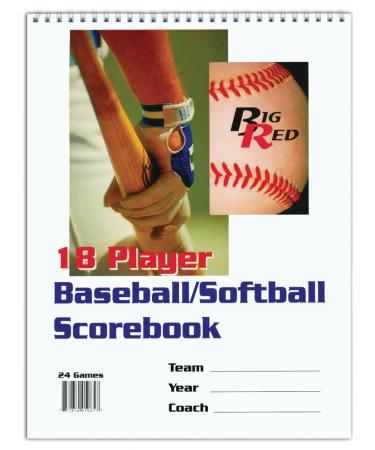 Big Red Scorebook 18 Player - Baseball/Softball