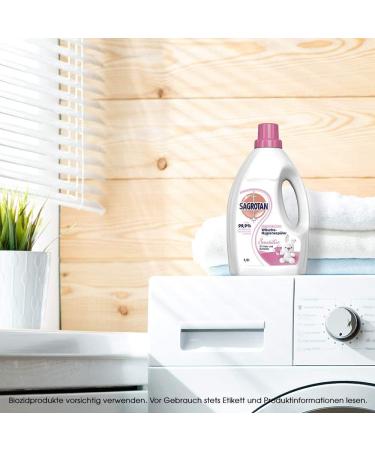 Sagrotan Laundry Hygiene for Sensitive Skin - Disinfectant Cleaner 8 x 1.5L | Hygienically Clean & Fresh Laundry - 12L Advantage Pack - Buy Online on GoSupps.com