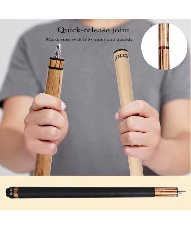 CUEELF Heavy Hitter Jump Break Pool Cue 3-Piece Canadian Maple Shaft 19.5 oz - Billiards Stick - Buy Online on GoSupps.com