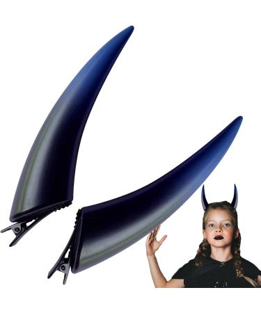 Clip on Devil Horns | Women Demon Vampire Headpiece | Women Demon Vampire Headpiece Halloween Devil Hair Clips Devil Horns Devil Costume Purple - Buy Online on GoSupps.com