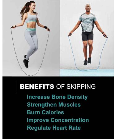 OVICX Digital Weighted Handle Speed Jump Rope - Green | Adjustable Length | Cardio Fitness Training - Buy Online on GoSupps.com