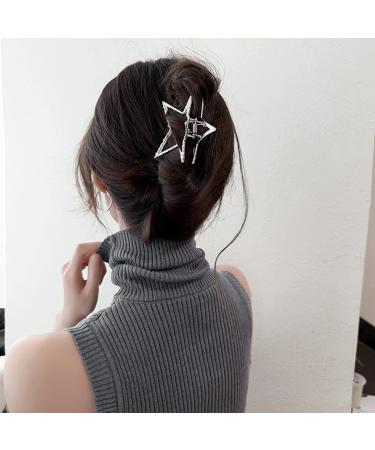 Satr Metal Hair Clips - Nonslip Hair Accessories for Thin & Thick Hair | Silver Hair Jaw Clamps & Hairpins - Buy Online on GoSupps.com