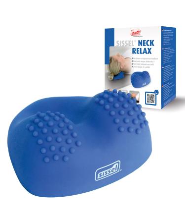 Sissel Neck Relax Massage device |Ergonomic neck relaxation & massage |Versatile for Pilates foot & thoracic vertebrae |Skin -friendly PVC |Blue |Promotion of well -being & pain relief