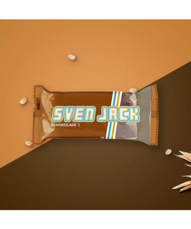 Sven Jack Energy Cake - Chocolate Flapjack 125g (36 Pack) | Low Sugar High Energy Oatmeal Snack for Fitness & Everyday Life - Buy Online on GoSupps.com