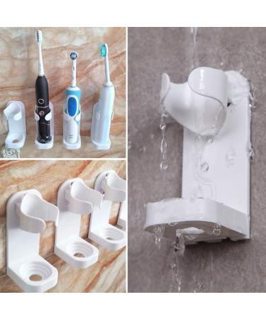 Chepl Electric Toothbrush Holder - 6-Piece Self-Adhesive Wall Bracket for Bathroom & Kitchen - No Drilling Needed - Buy Online on GoSupps.com