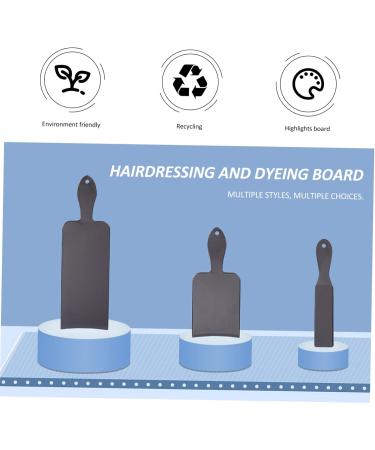 FOMIYES 3 Sets Hair Coloring Board Hair Dye Tint Brush Balayage Paddle Board Hair Coloring Tool Balayage Board and Paddle Nursing Hairstylist Board Diy Plate Bangs Plastic High Gloss Board - Buy Online on GoSupps.com