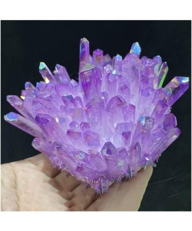 Amethyst 1pc Quartz Crystal Purple Rainbow Titanium Cluster 300G - Buy Online on GoSupps.com