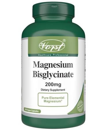 VORST Magnesium Bisglycinate 200mg 180 Vegan Capsules