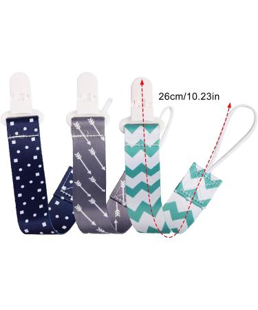 Teksome Schnullerleine | Fabric Pacifier Clips for Babies Toddlers & Kids | Soft Bite Ring | Secure Toy Clips - Buy Online on GoSupps.com