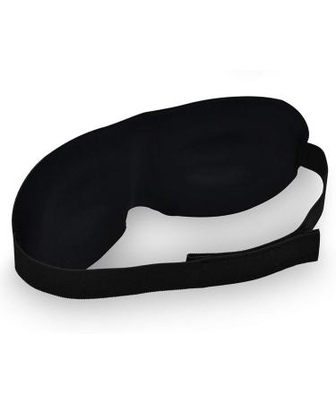 Glamza 3D Black Sleeping Padded Eye Mask - 1 Unit | Comfortable & Restful Sleep Guaranteed - Buy Online on GoSupps.com