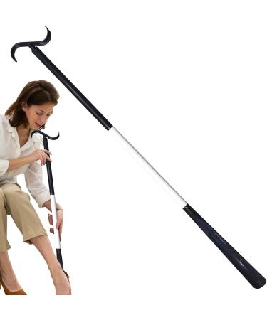 Elderly Sock Helper | Sock Puller Aid - Put On Sock Aid Puller Shoe Horn Function Detachable Dressing Hook Multifunction for Inconvenient Legs Rowces Black/White D - Buy Online on GoSupps.com