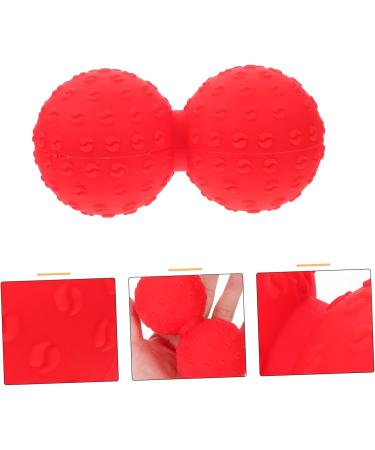 Buy Homsfou Yoga Massage Ball - Fascia Muscle Roller for Hand & Foot - Red 12x6.3cm - International Shipping Available - Buy Online on GoSupps.com